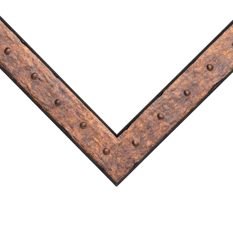 Craig Frames Rivet, 1.25 Inches Wide Rusted Picture Frame - Image 4 of 4