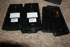 Lot of 12 Cricket Wireless LG Stylo 4 LG-Q710CS Black Cell Phones -Cracked i