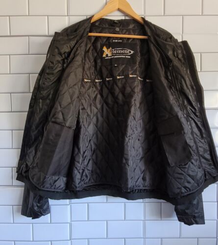 XELEMENT ADVANCED MOTORCYCLE GEAR Medium Weight Nylon Jacket with Zip Out Lining - Picture 10 of 11