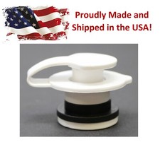 White Standard Cooler Drain Plug Assembly for...