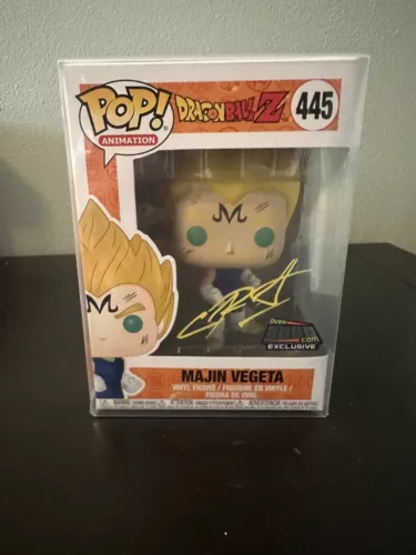 Dragon Ball Z Majin Vegeta Funko Pop 445 Signed by Christopher Sabat Exclusive 