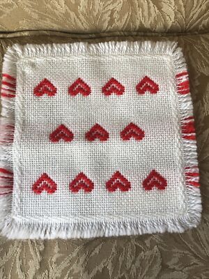 Areda Heimtextilien Polyacrylic Valentine Heart 8 x8  Hot Pad West Germany