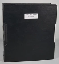 US 1990s COLLECTION OF 30+ HAND PAINTED PUGH FDCS STORED IN ALBUM