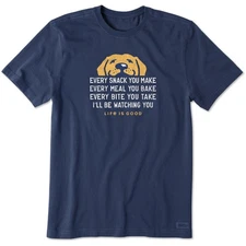 Life is Good Men’s Crusher Tee I’ll Be Watching You Dark Blue T-Shirt