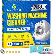 Washing Machine Cleaner Tablets 24 Count Deep Clean Limescale Grime Remover New