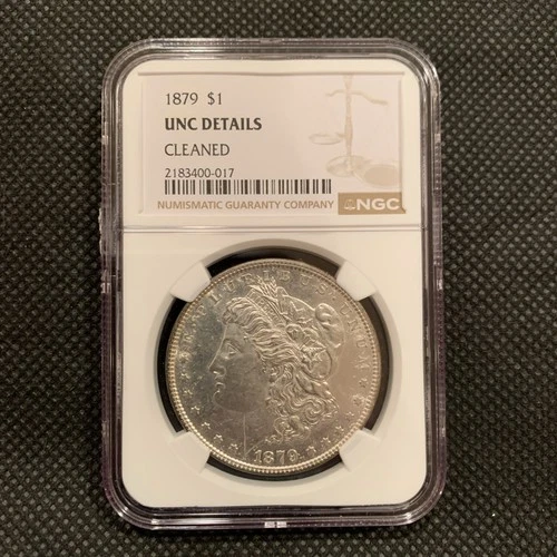 1879-P U.S. MORGAN SILVER DOLLAR - UNC DETAILS - NGC GRADED!