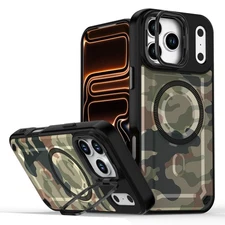 Shockproof Mag Safe Case for iPhone 17 Pro Max Air 16 15 14 13 12 11 Stash Stand