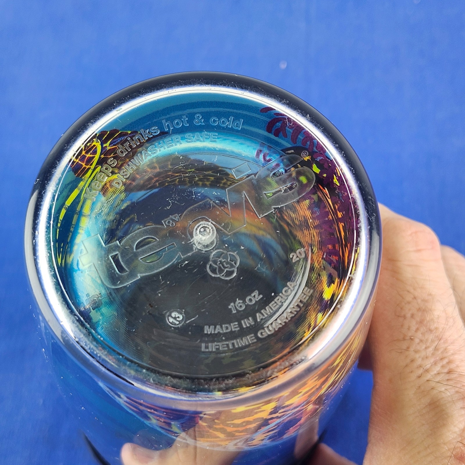 Guy Harvey Turtle Ocean Tervis Tumbler 16 oz Insulated Cup 2008 Edition