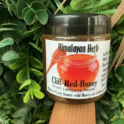 VEDA SALE Wild Himalayan Honey Red Honey Nepal Honey 150 Gram From Lumjang Nepal Honey