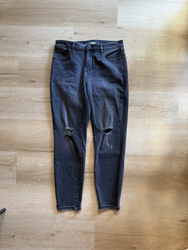 Habitual High-rise Skinny Denim Jeans - Black/Sz 29