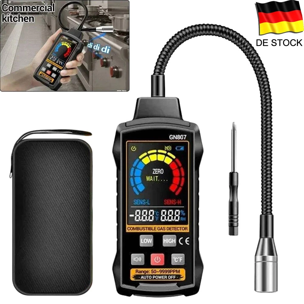 SMART SENSOR Tragbarer Leckdetektor Für Propan, Methan Und Erdgas Leck Detektor Brennbarer Tester Messgerat Sniffer Mit Schalllichtalarmempfindlichkeit Einstellbar 72203855 SMART SENSOR Tragbarer Leckdetektor Für Propan, Methan Und Erdgas Leck Detektor Brennbarer Tester Messgerat Sniffer Mit Schalllichtalarmempfindlichkeit Einstellbar 72203855