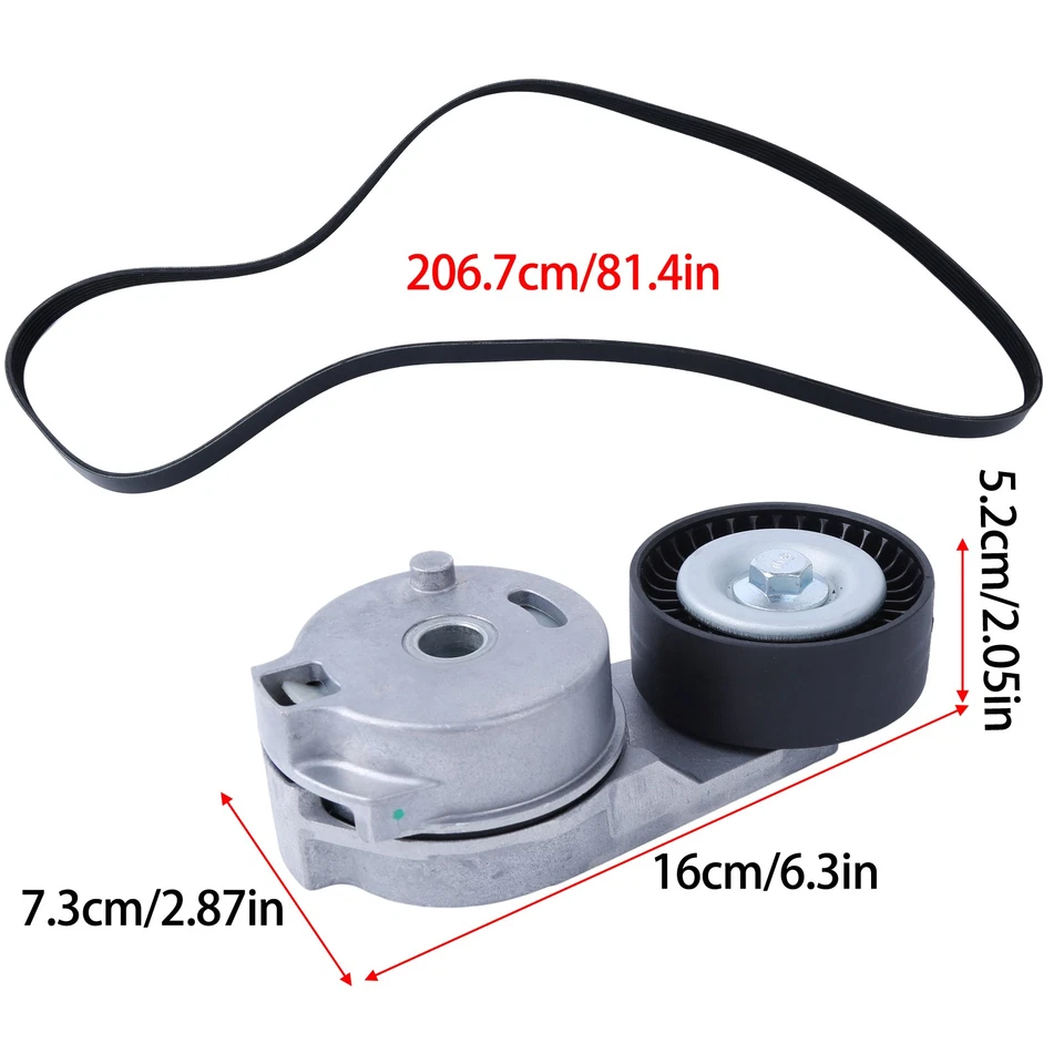 Kit de polea tensora de correa Serpentine para Chrysler Dodge Charger 300 5,7 L V8 2012 Foto 4 de 4