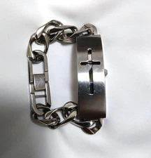 Jean Paul Gaultier Cross Bracelet Watch superRare Authentic From Japan Used item