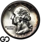 1946-S Washington Quarter, Solid Gem BU++