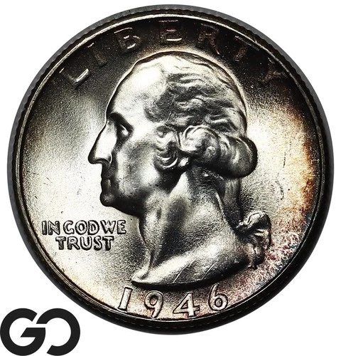 1946-S Washington Quarter, Solid Gem BU++
