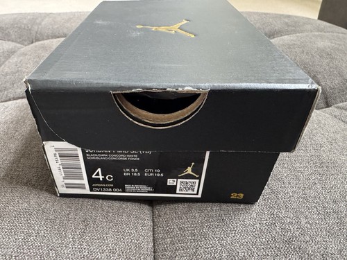Jordan 1 Mid SE (TD) Size 4C Black/Dark Concord-White DV1338-004 Space Jam New - Picture 6 of 6