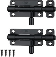 JQK Door Security Slide Latch Lock Barrel Bolt, 304 Stainless Steel Sliding Gate