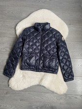 Moncler Enfant Kids BiniK Jacket Size 10/12 Years 152 cm Navy Designer Puffer