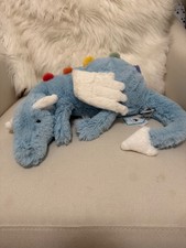 Jellycat Large Sky Dragon Blue Rainbow Soft Plush Toy New With Tags Authentic
