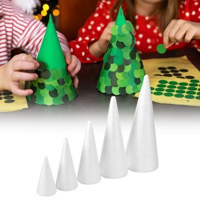 5x Bastel Schaumstoff Zapfen Feinmotorik Weihnachtsbaum Zapfen Weihnachtsdeko Tisch