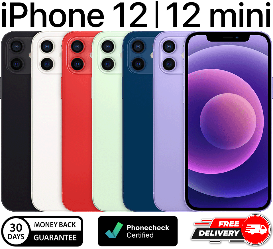 Apple iPhone 12 | 12 mini 64GB | 128GB Unlocked AT&T Verizon T