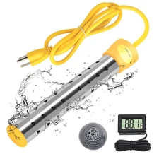 1500W 110V Water Heater Portable Electric Immersion Element Bucket Boiler Travel