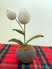 *NEW* Tulip Plant Crochet Handmade with Peruvian Highland Wool