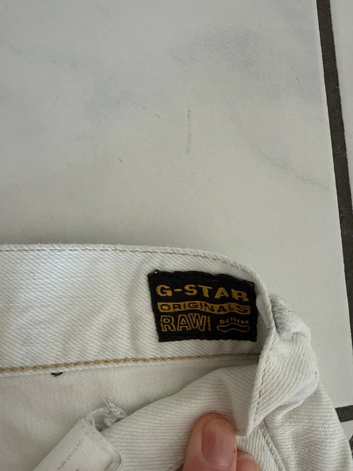 G-Star RAW Jean Regular Homme Blanc Casual (EU 50, INT L, W33) - Photo 4/4