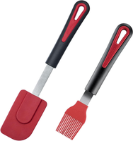 Westmark Silikonpinsel + Koch-/Teigschaber-Set, 2Tlg., Edelstahl/Silikon/Kunstst