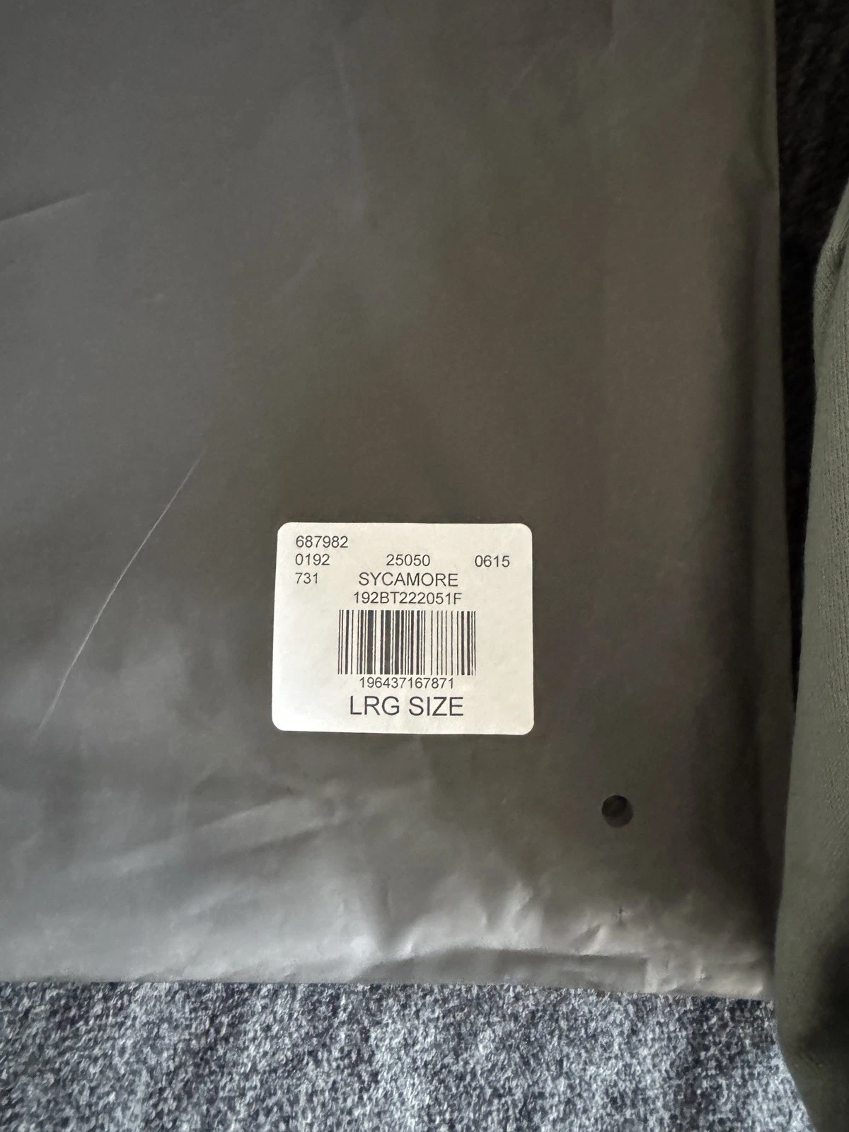 Felpa con cappuccio Fear Of God Essentials Sycamore taglia L