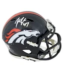 John Lynch Signed Denver Broncos Riddell Speed Mini Helmet BAS Beckett