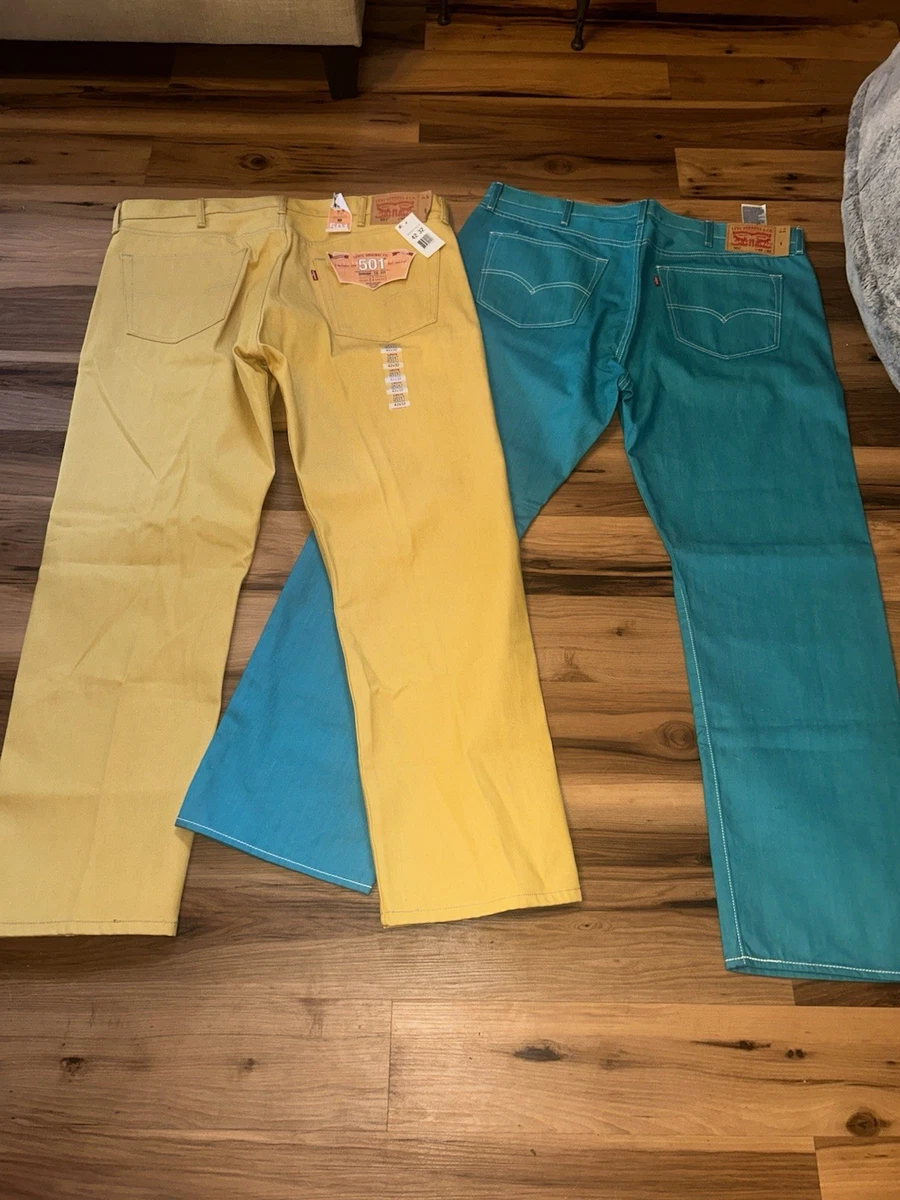 Levi's 501 Yellow Jeans for Men for sale | eBay