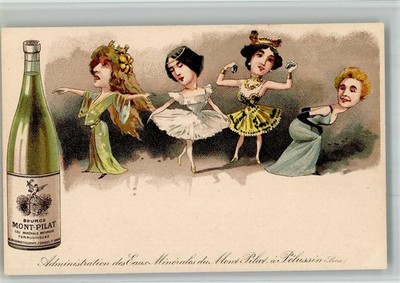 13706005 - Pelussin Source Mont-Pilat Minerals Natural Cartoon Women in