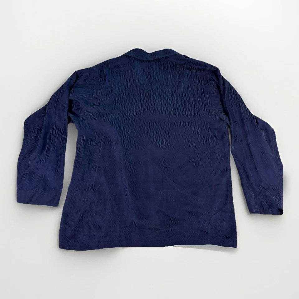 Camisa de seda Alfani vintage para hombre XL geométrica con botones manga larga Foto 2 de 4