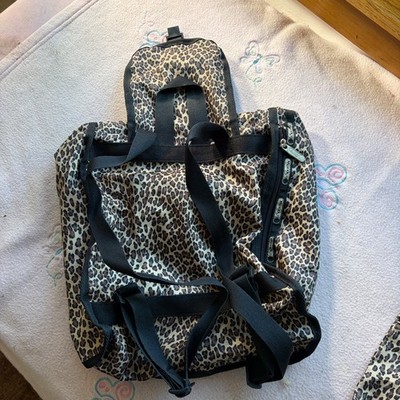 LeSportSac Vintage Leopard Print Backpack & Cosmetic storage  display picture 3