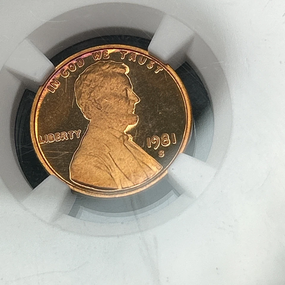 SASA 1981 S LINCOLN CENT PROOF TYPE 2 1C PF69 RD ULTRA CAMEO NGC - Image 4 of 4