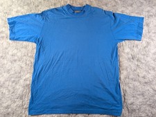 Vintage Diamond Apparel Blue T Shirt Large Made in USA 100 percent Pima Cotton