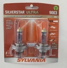 SYLVANIA 9003 SilverStar Ultra Headlight Bulb 2 Bulbs - 9003SU.BP2