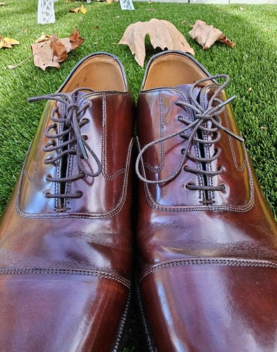 Johnston & Murphy Optima Comfort Oxfords Shoes 8 1/2 D Brown Rarely Worn - Picture 4 of 12