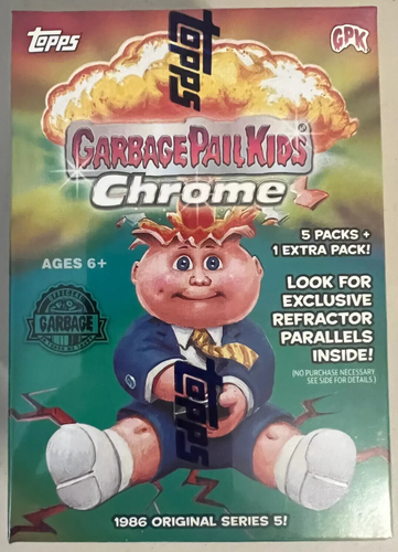 Garbage Pail Kids Chrome Series 5 Blaster Box 2022 | Topps, 6 Packs, 27 Cards, Sealed