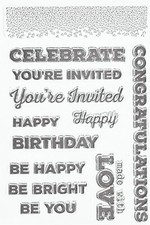 Kaisercraft Clear Stamps A Touch Of Gold S-5, NEW