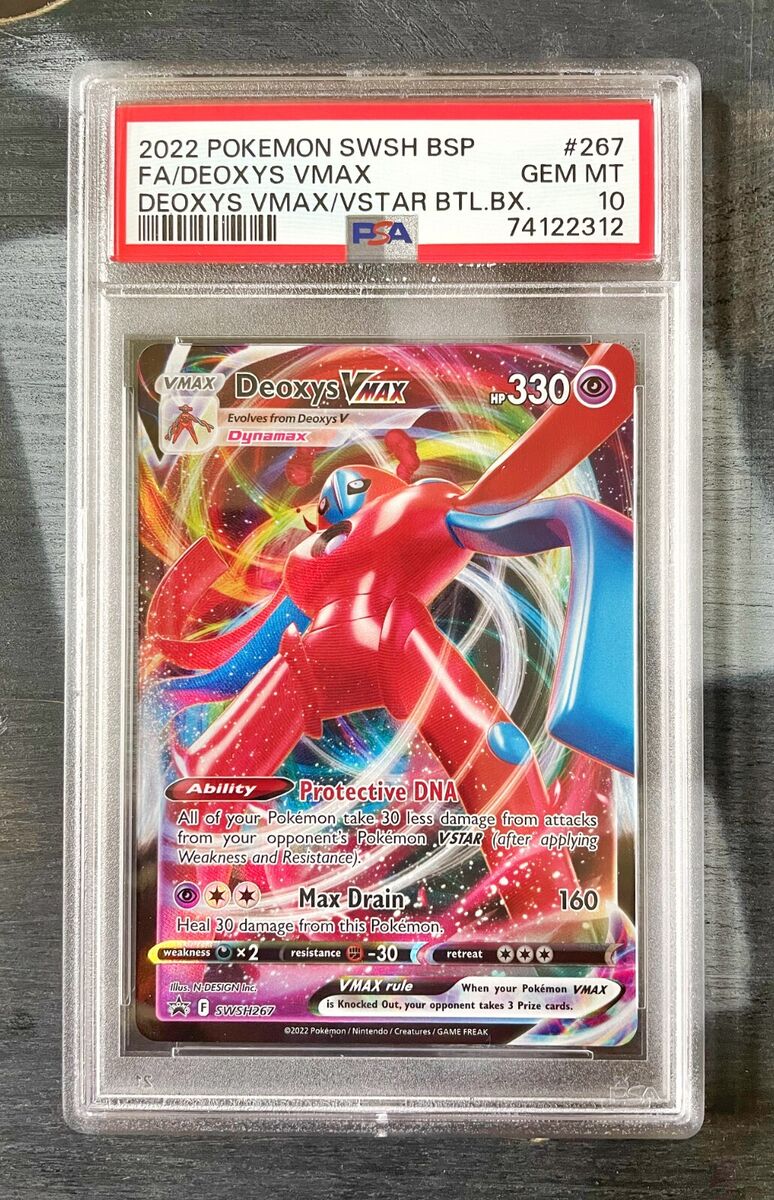 Deoxys Vmax PSA 10 – Kanto Shark