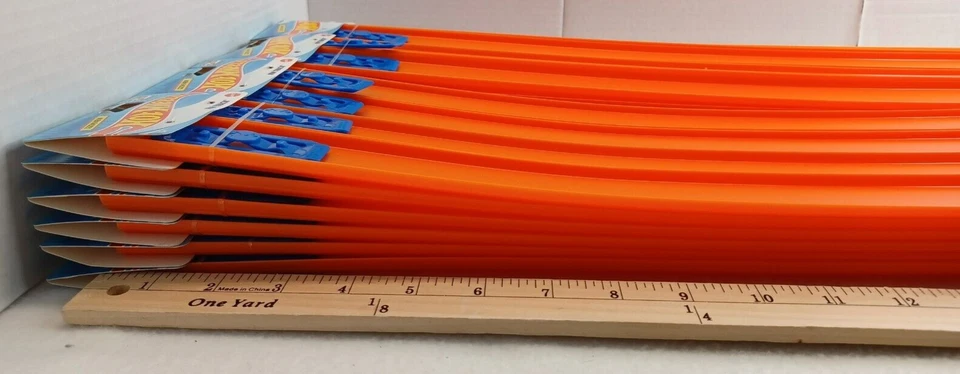 Hot Wheels Track Builder 24” Pieces Orange Track 96' FT Connection - LOT OF 48 - Image 3 of 4