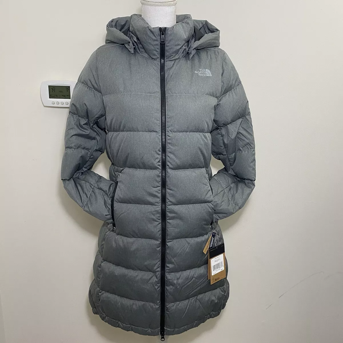 The North Face Metropolis Parka 3 Down Coat TNF Medium Grey XS