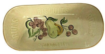 Los Angeles California USA Pottery Bread, Biscuit, Buns, Rolls Bowl Basket 