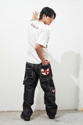 WU-TANG CLAN Baggy Jeans Vintage 90s Hip Hop Rap Skater Wu-Wear