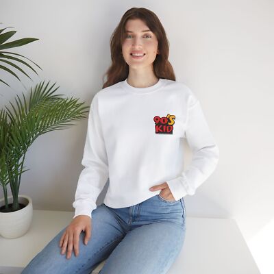 90's Kid Embroidered Sweatshirt, 90's Kid Nostalgie Sweatshirt