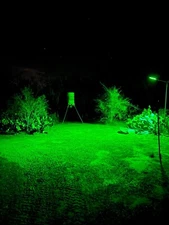 Hog Hunting Light Green Solar Light for Hunting Hogs on Feeders