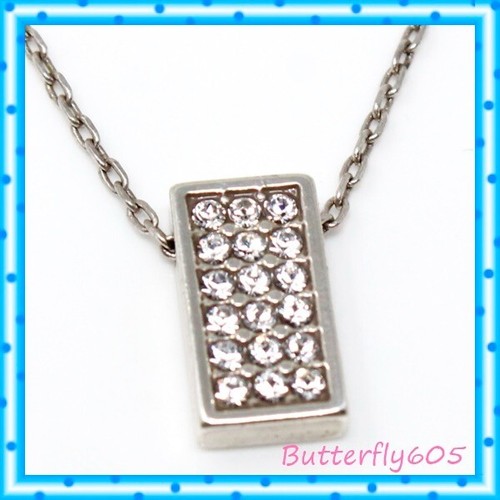 Brighton Meridian Zenith Silver Crystal Pendant Necklace