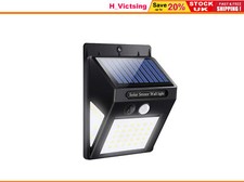 Outdoor Floodlight Solar Power Motion Sensor Garden LED PIR Security Light